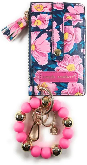Simply Southern Bead Bangle Wallet (Pink Blossom, One Size)