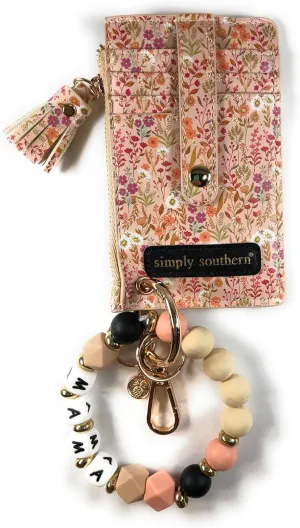 Simply Southern Bead Bangle Wallet (Tan Field, One Size)