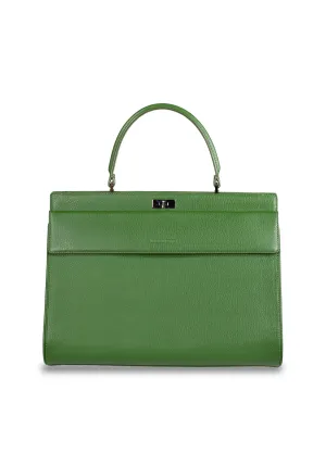 Single Top Handle Leather Bag