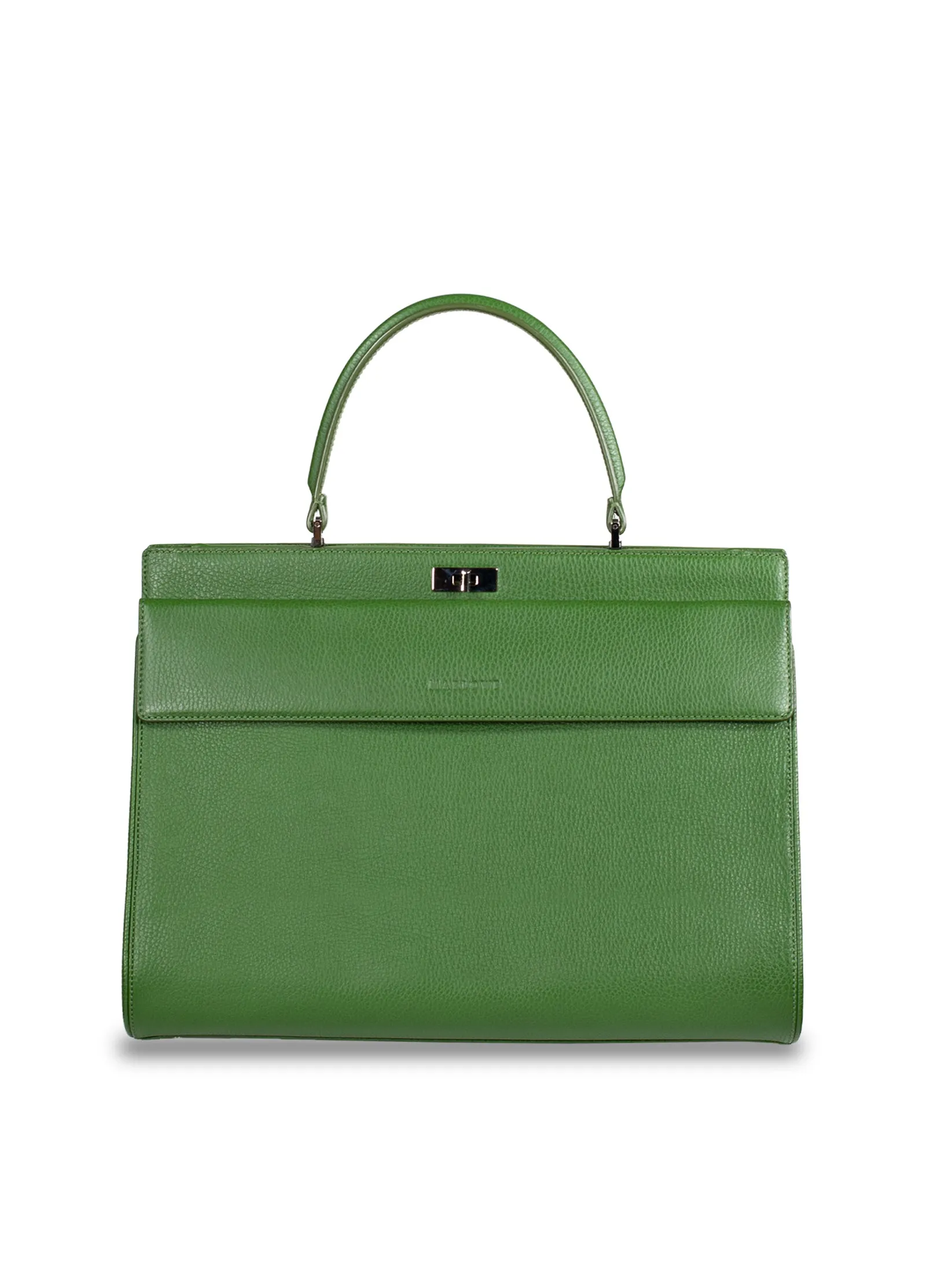 Single Top Handle Leather Bag