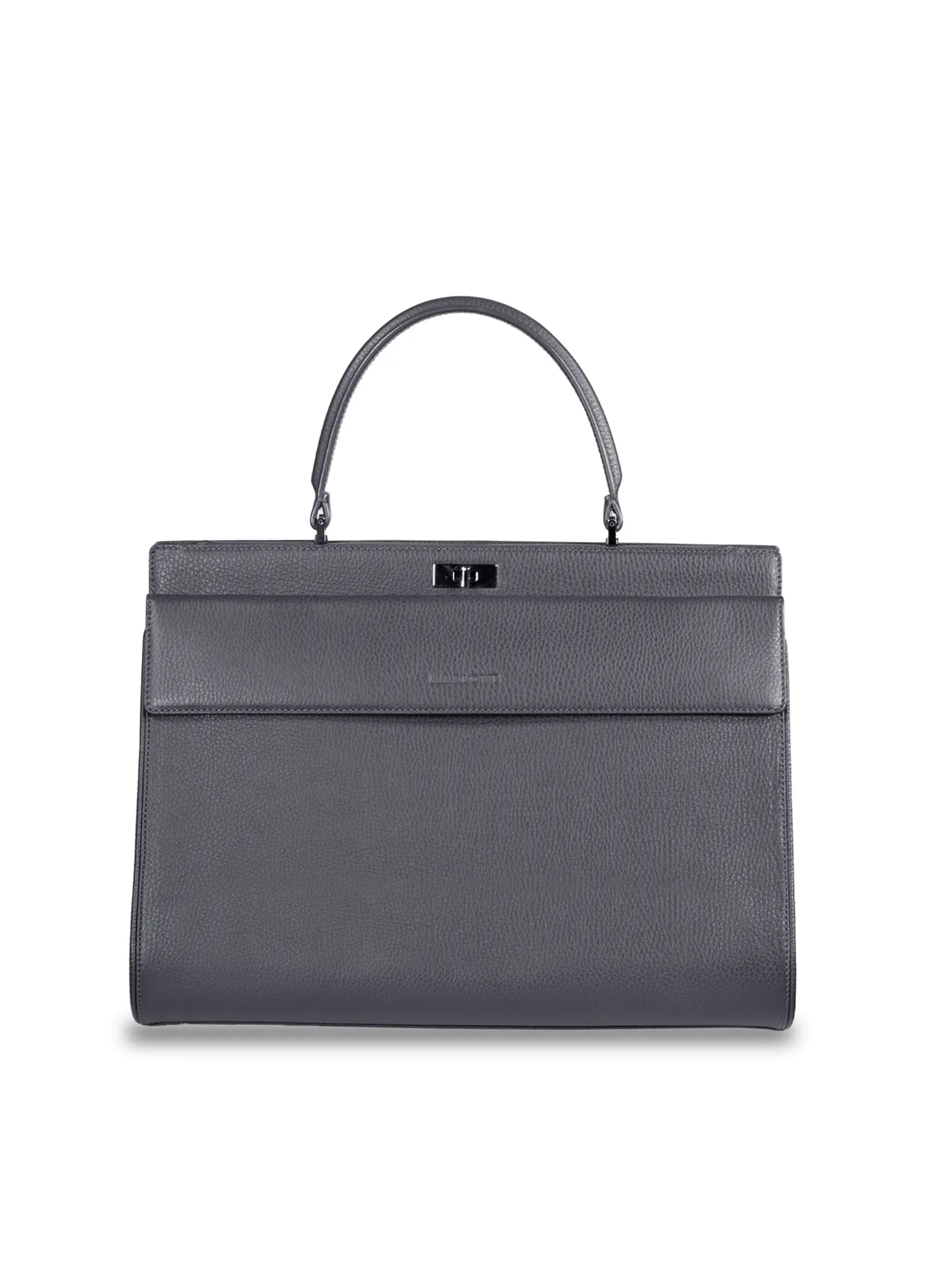 Single Top Handle Leather Bag