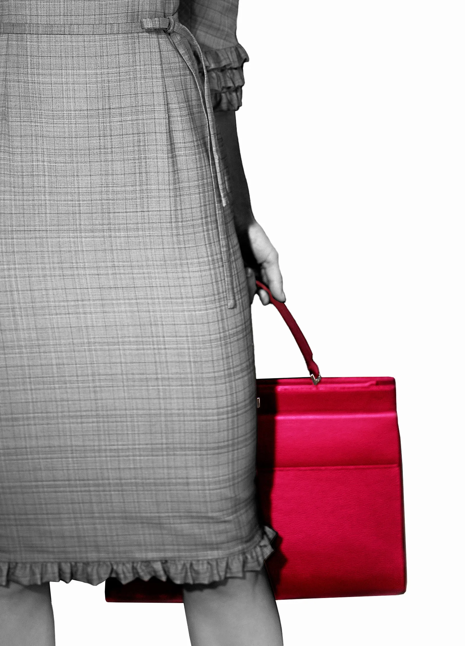 Single Top Handle Leather Bag