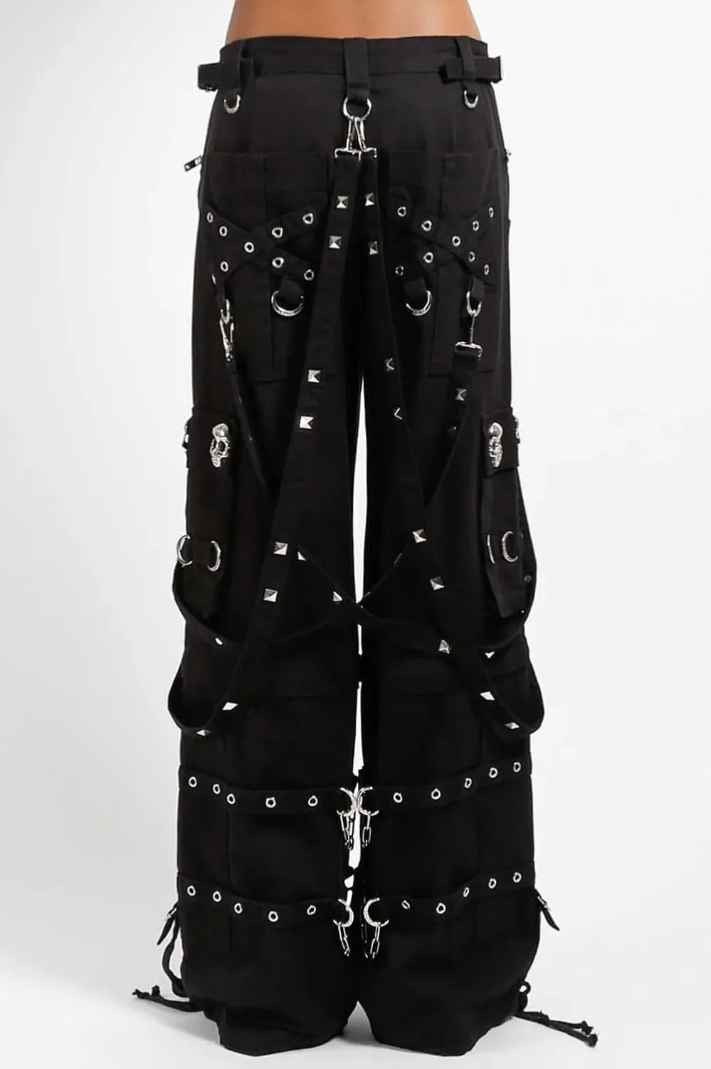 Skull Stud Pants [Black/Black]