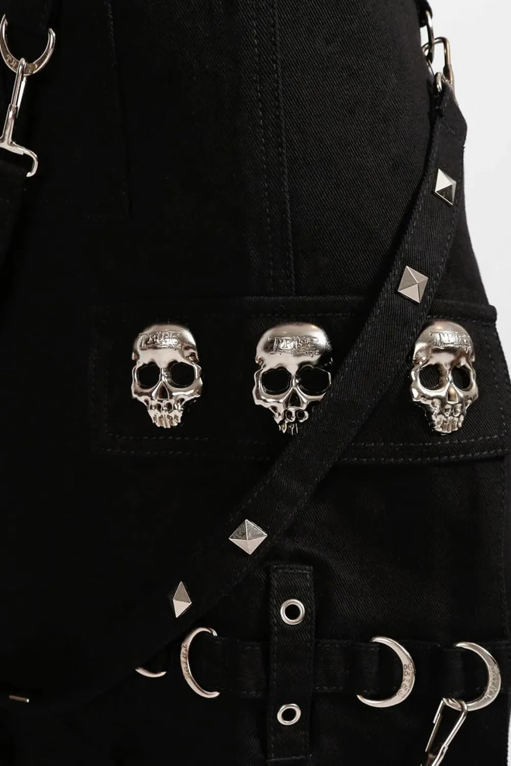 Skull Stud Pants [Black/Black]