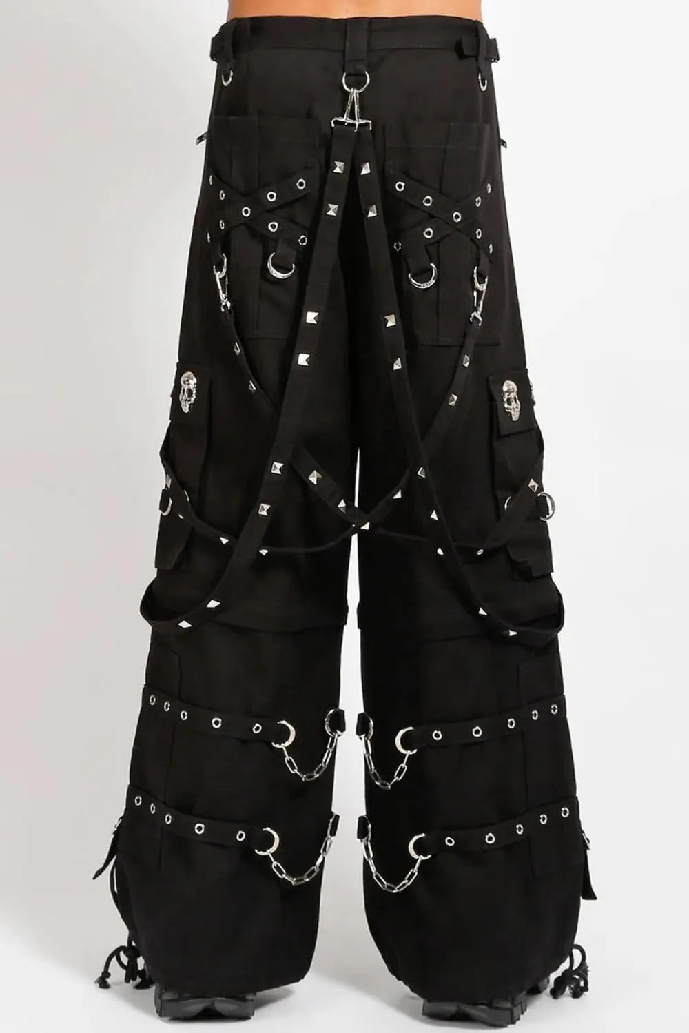 Skull Stud Pants [Black/Black]