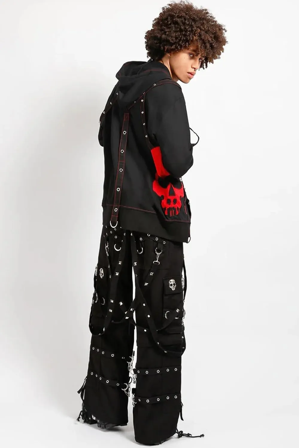 Skull Stud Pants [Black/Black]