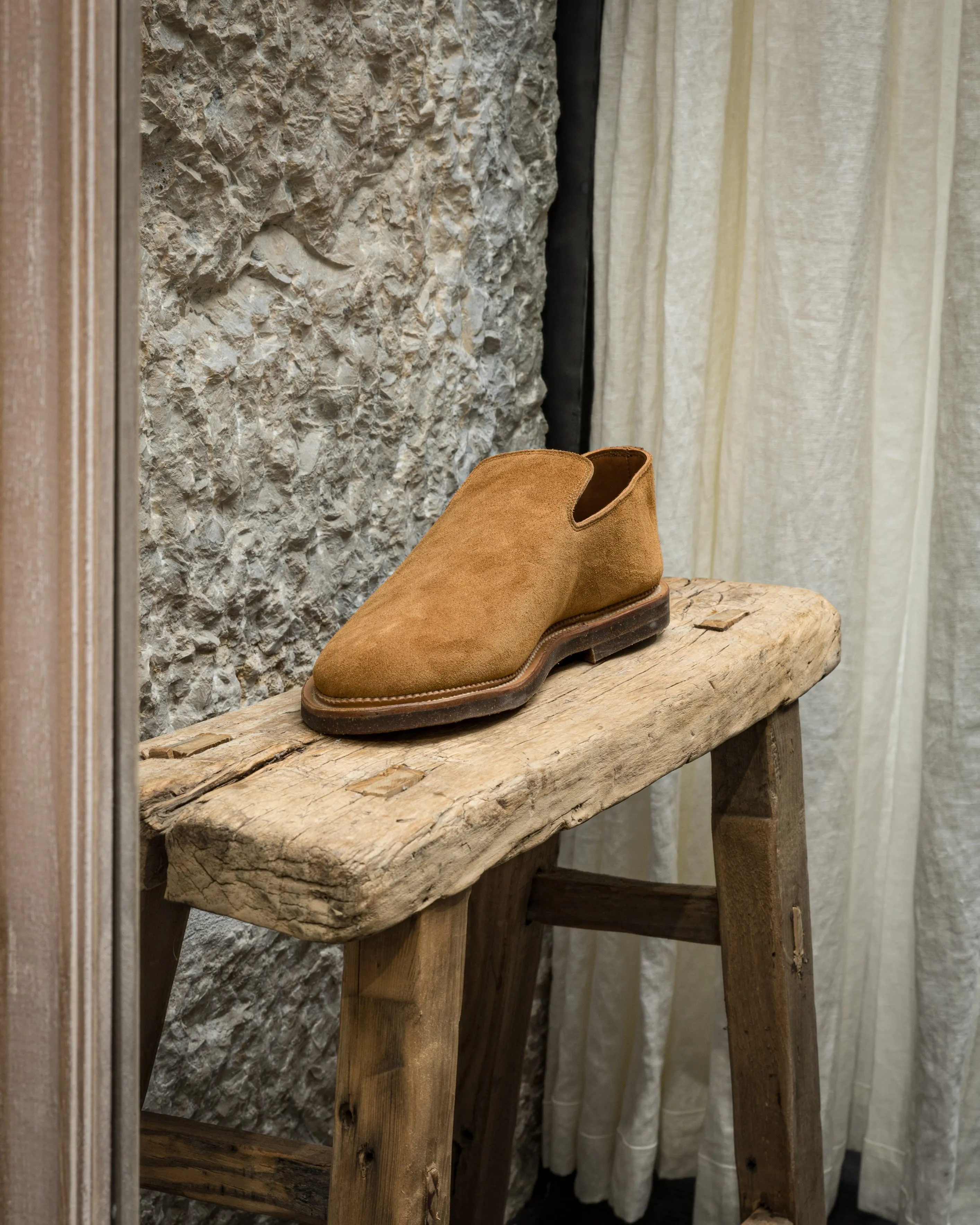 Slipper 2010 in Anise Janus Calf Suede