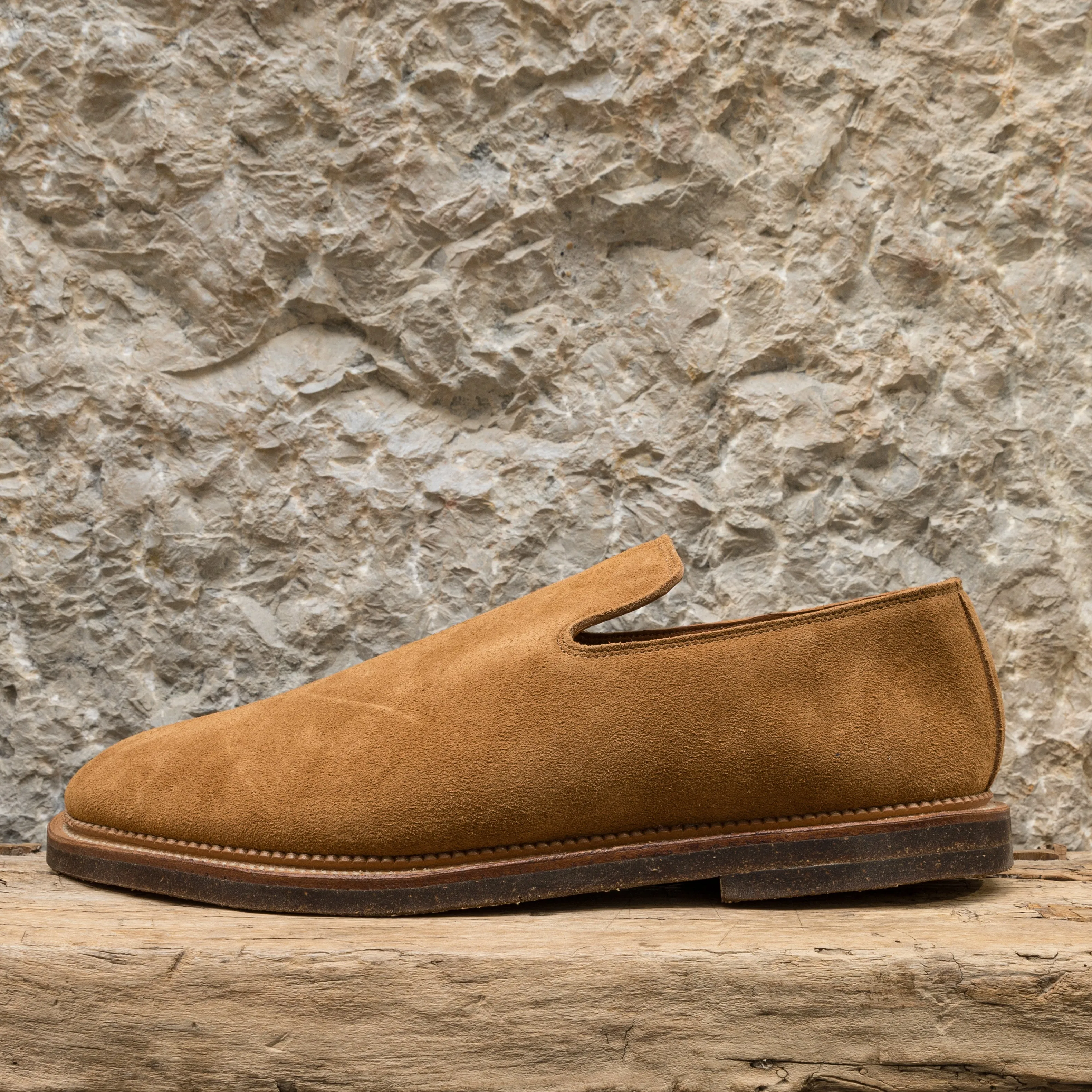 Slipper 2010 in Anise Janus Calf Suede
