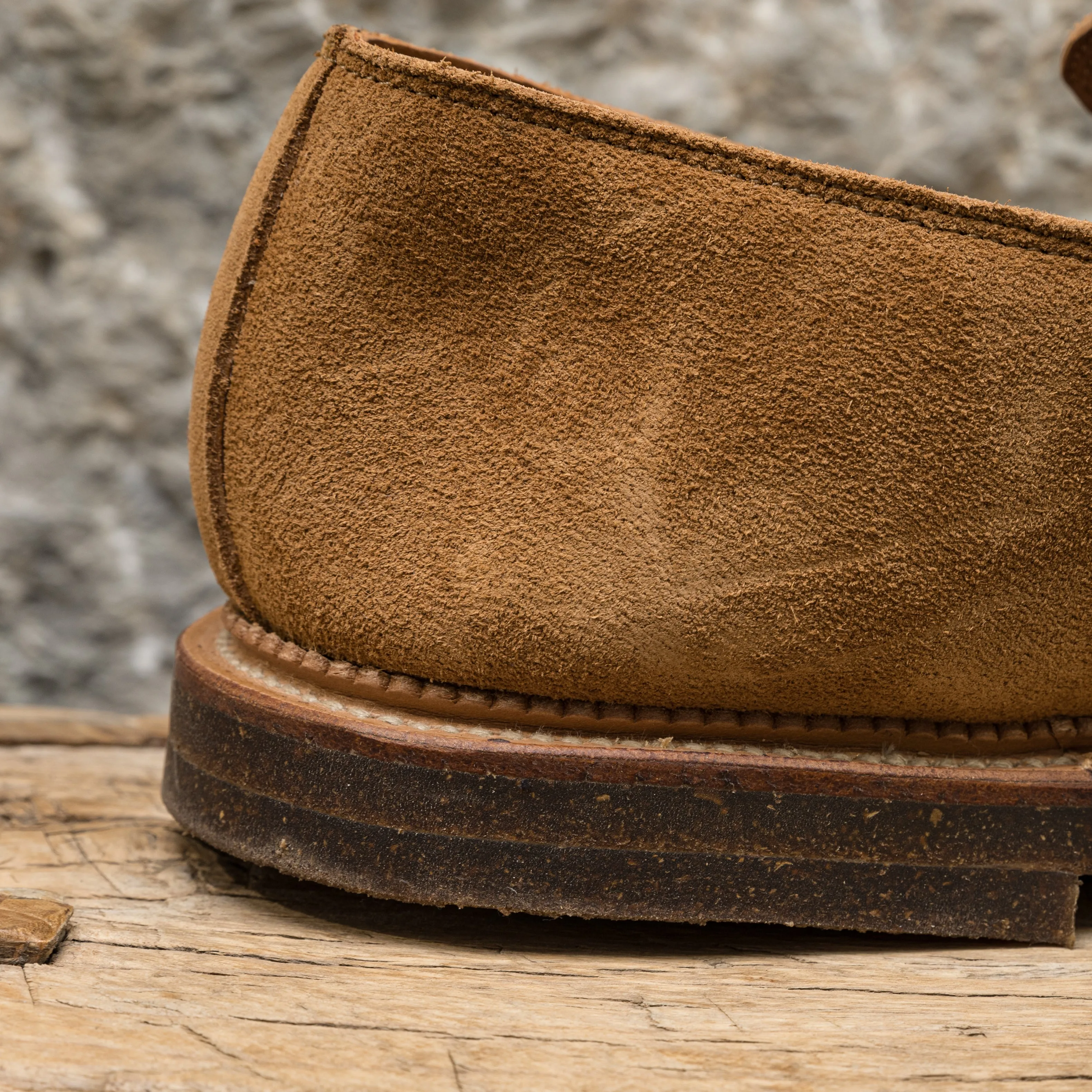 Slipper 2010 in Anise Janus Calf Suede