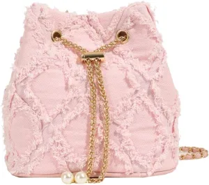 Small Denim Bucket Bag, Jean Purses for Women Denim Crossbody Bags Hobo Bag Drawstring Handbag