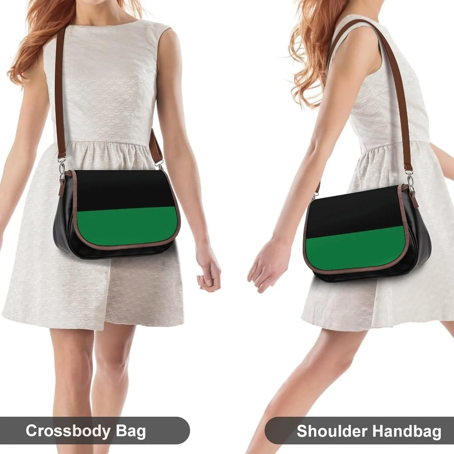 Small Leather Crossbody Purse for Women Men Ladies Handle Shoulder Bags
