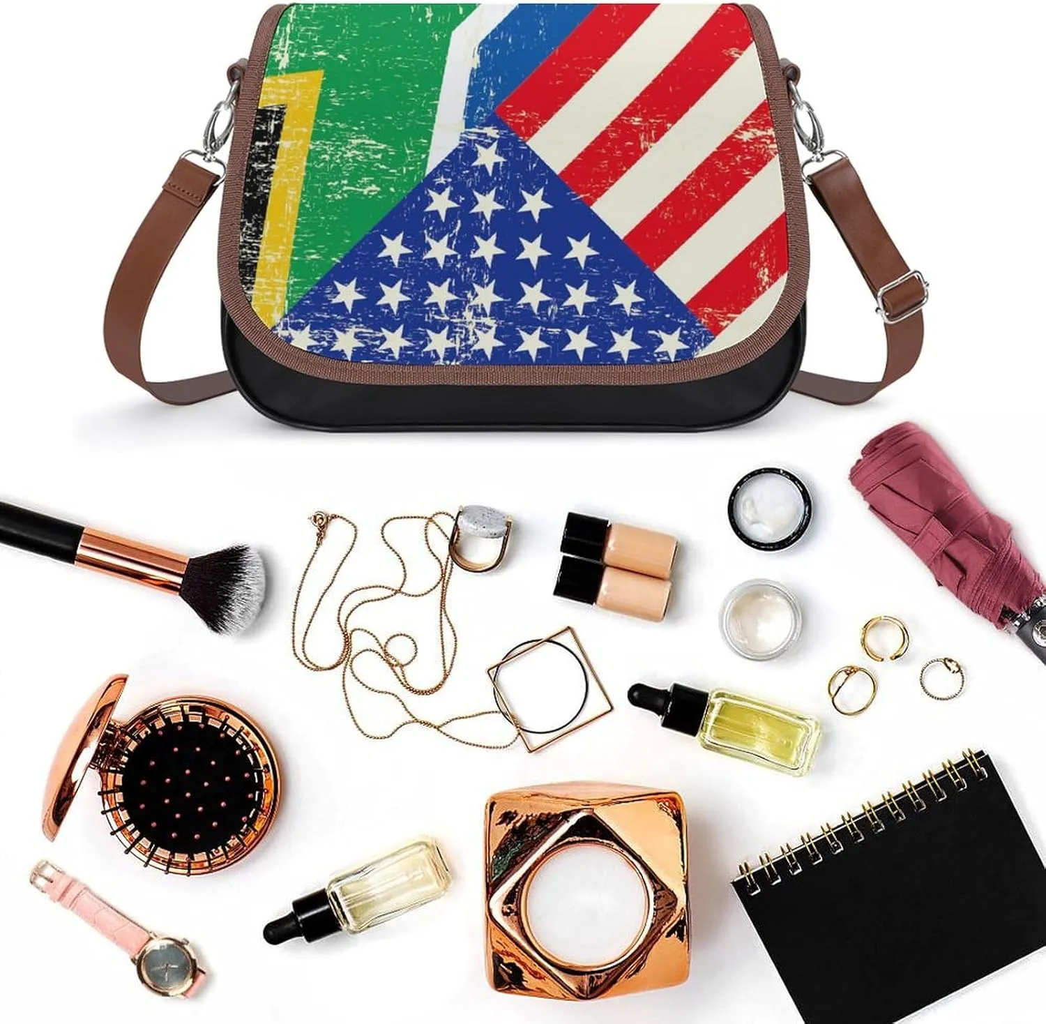 Small Leather Crossbody Purse for Women Men Ladies Handle Shoulder Bags