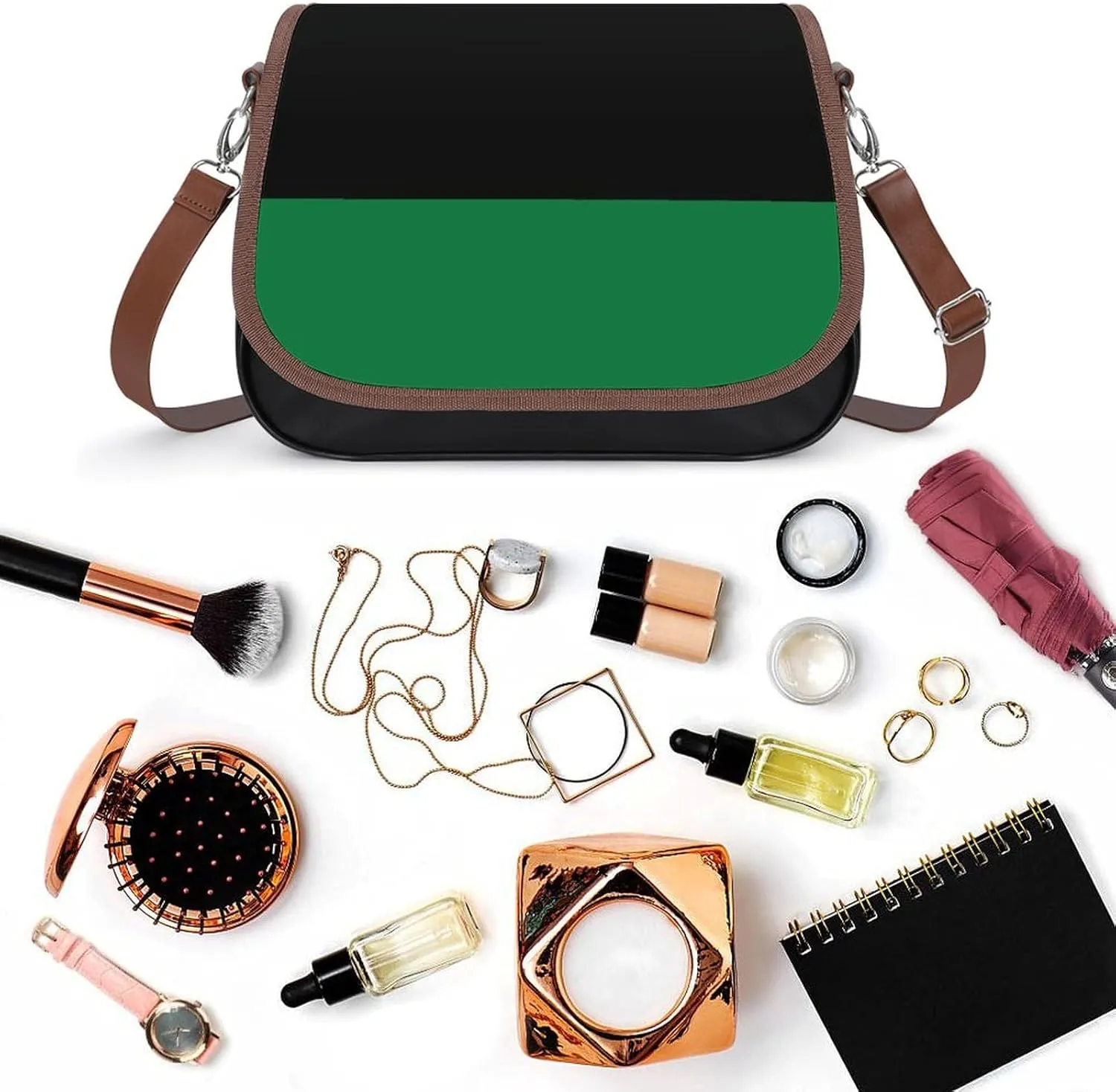 Small Leather Crossbody Purse for Women Men Ladies Handle Shoulder Bags