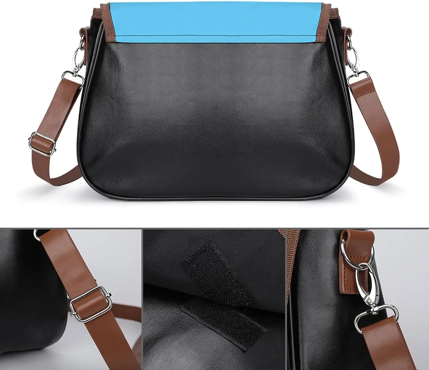 Small Leather Crossbody Purse for Women Men Ladies Handle Shoulder Bags