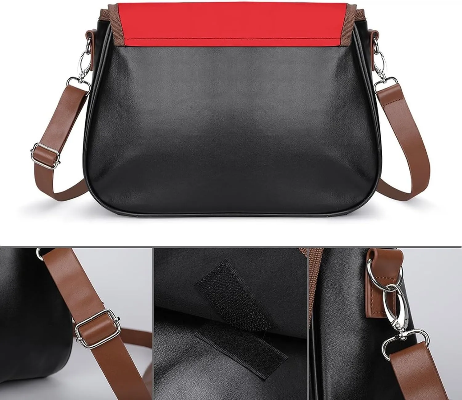 Small Leather Crossbody Purse for Women Men Ladies Handle Shoulder Bags