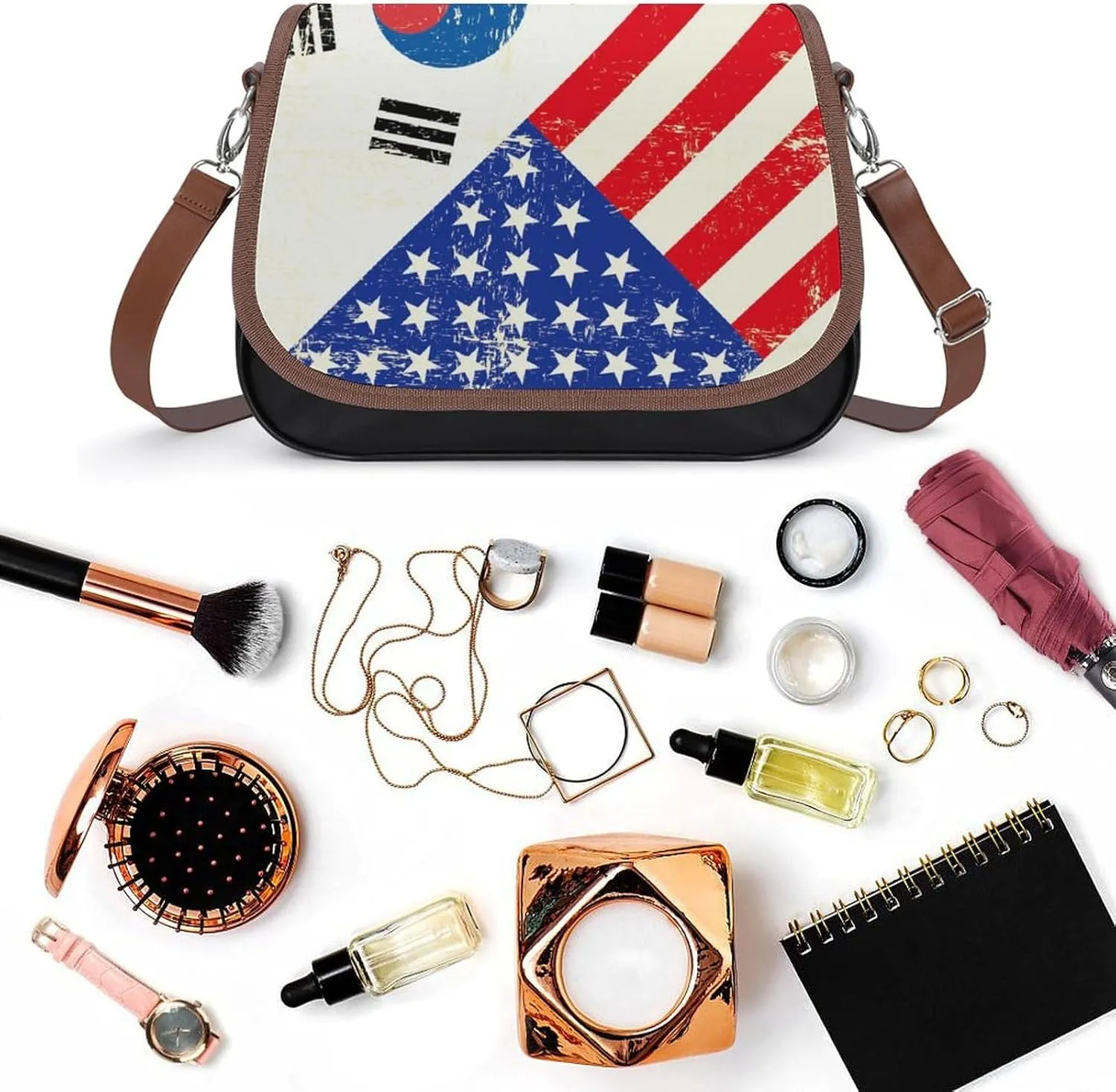 Small Leather Crossbody Purse for Women Men Ladies Handle Shoulder Bags