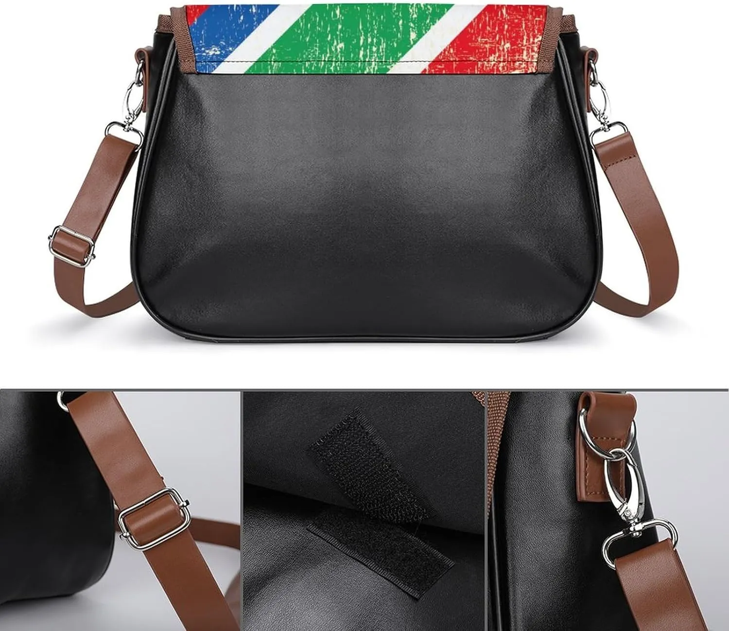 Small Leather Crossbody Purse for Women Men Ladies Handle Shoulder Bags