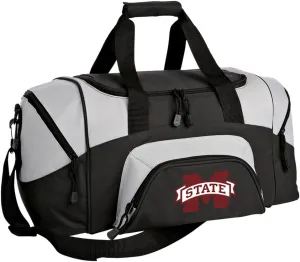 SMALL MSU Bulldogs Duffel Bag Mississippi State University Gym Bags or Suitcase