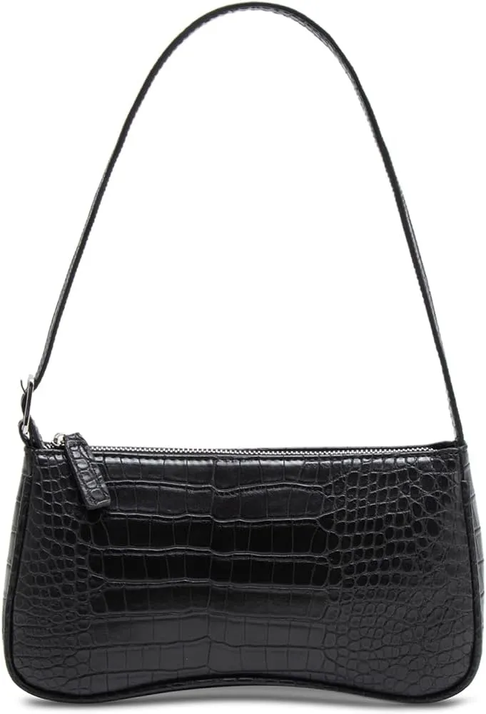 Small Purse for Women, Adjustable Shoulder Bags Crocodile Pattern Clutch Purse with Zipper Closure Retro