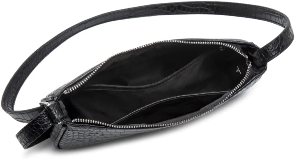 Small Purse for Women, Adjustable Shoulder Bags Crocodile Pattern Clutch Purse with Zipper Closure Retro