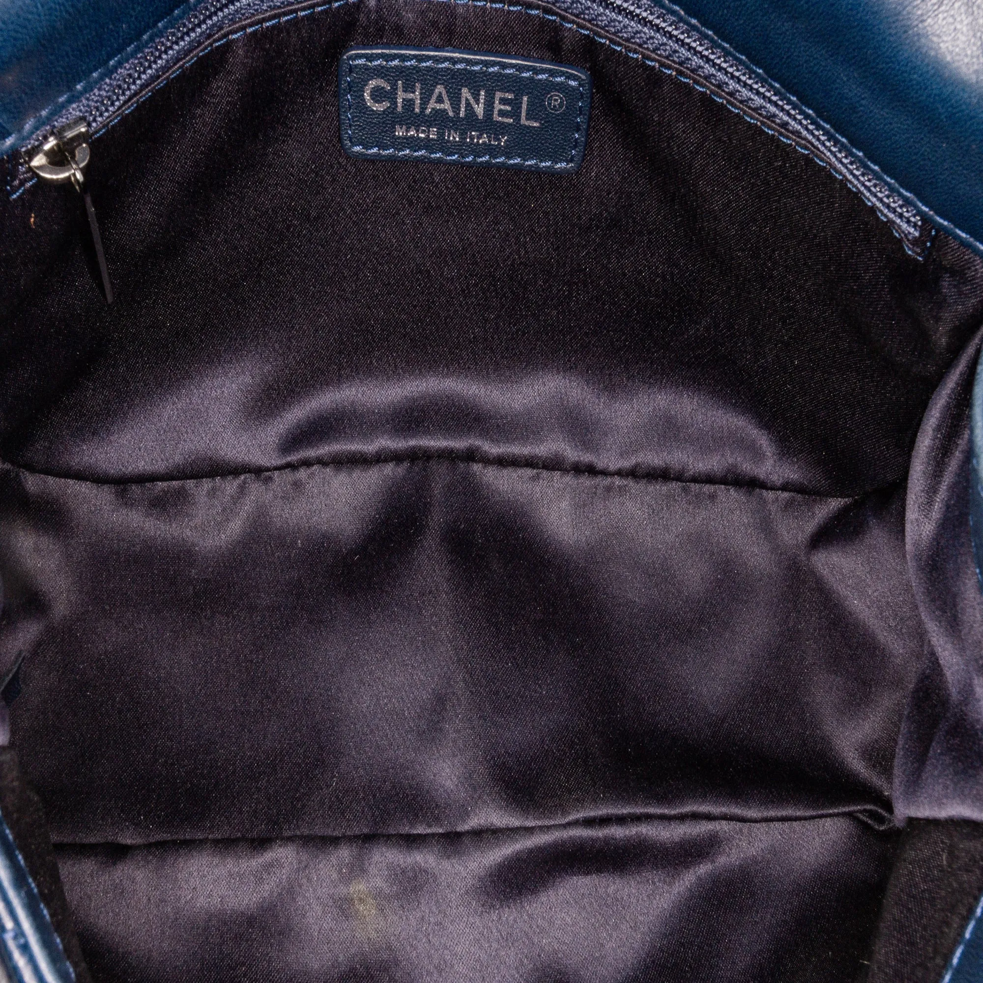 Small Quilted Lambskin Beaded Single Flap
