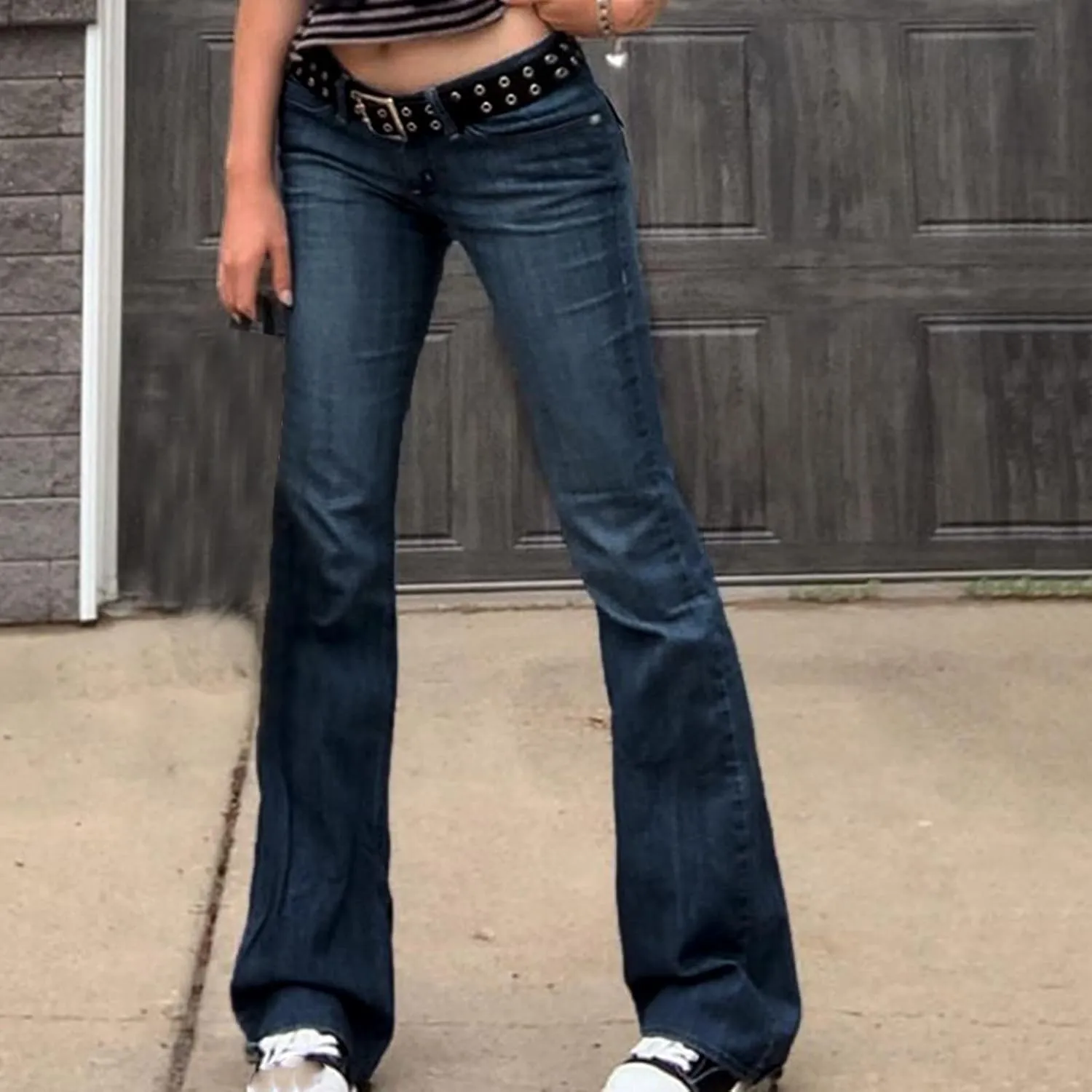 SMIDOW Flare Denim Pants for Women's Bootcut Jeans Stretch Denim Pants Bell Bottom Jeans Fall Fashion Jeans Trousers