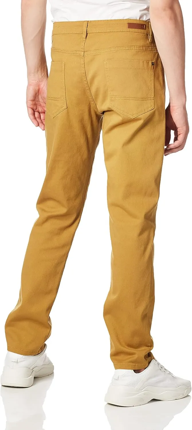 Southpole Men's Stretchable Basic Style of Color Skinny Jean Twill Pants
