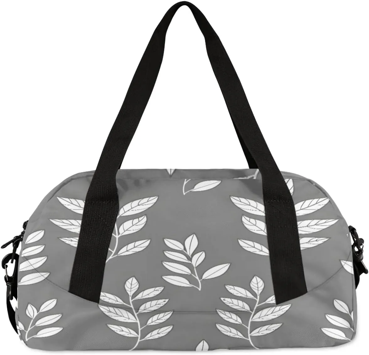 Sport Duffel Bag Leaf Pattern Kids Gym Bag Weekender Overnight Bags for Boys Girls Teens Carry On Workout Travel Bag