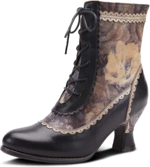 Spring Step L'Artiste Women's Bewitch-Floral Ankle Boot