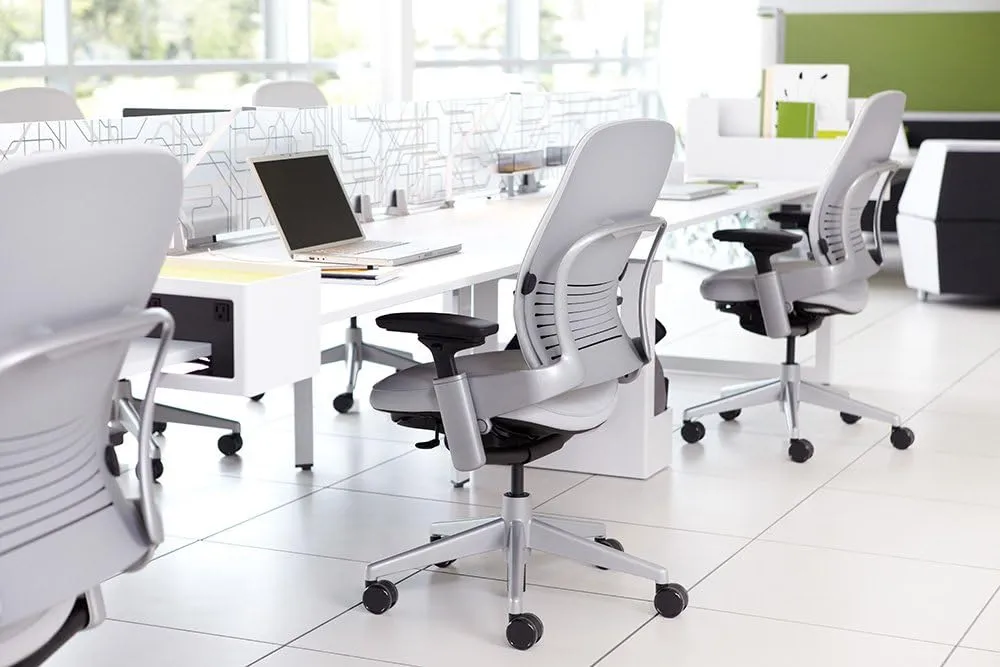 Steelcase Leap Office Chair, Black Frame and Black Leather
