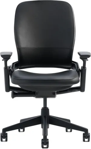 Steelcase Leap Office Chair, Black Frame and Black Leather