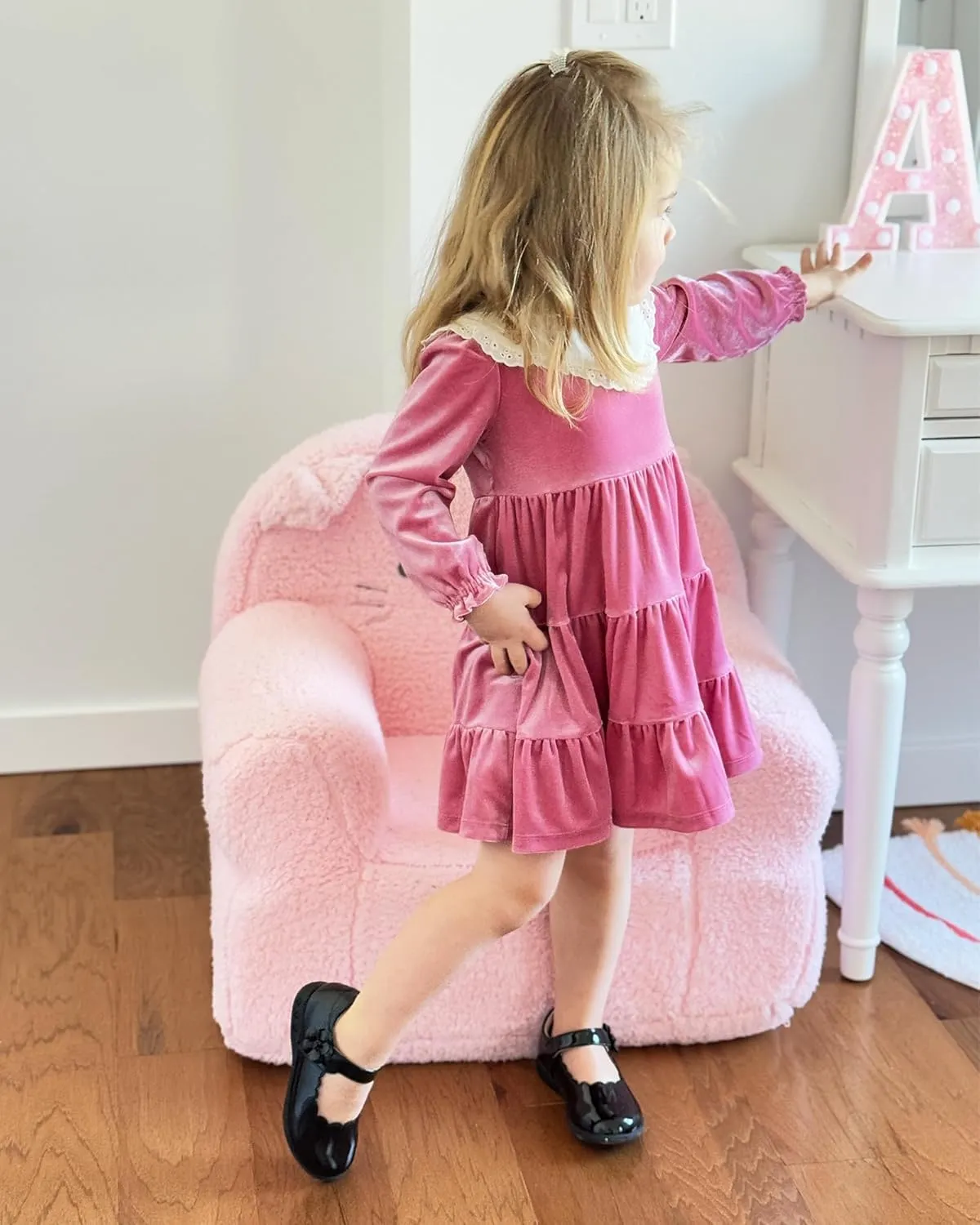 Stelle Girls School Shoes Mary Jane Uniform Dress Flat Shoes Retro Style Oxford Church Music Recitals(Little/Big Kids)