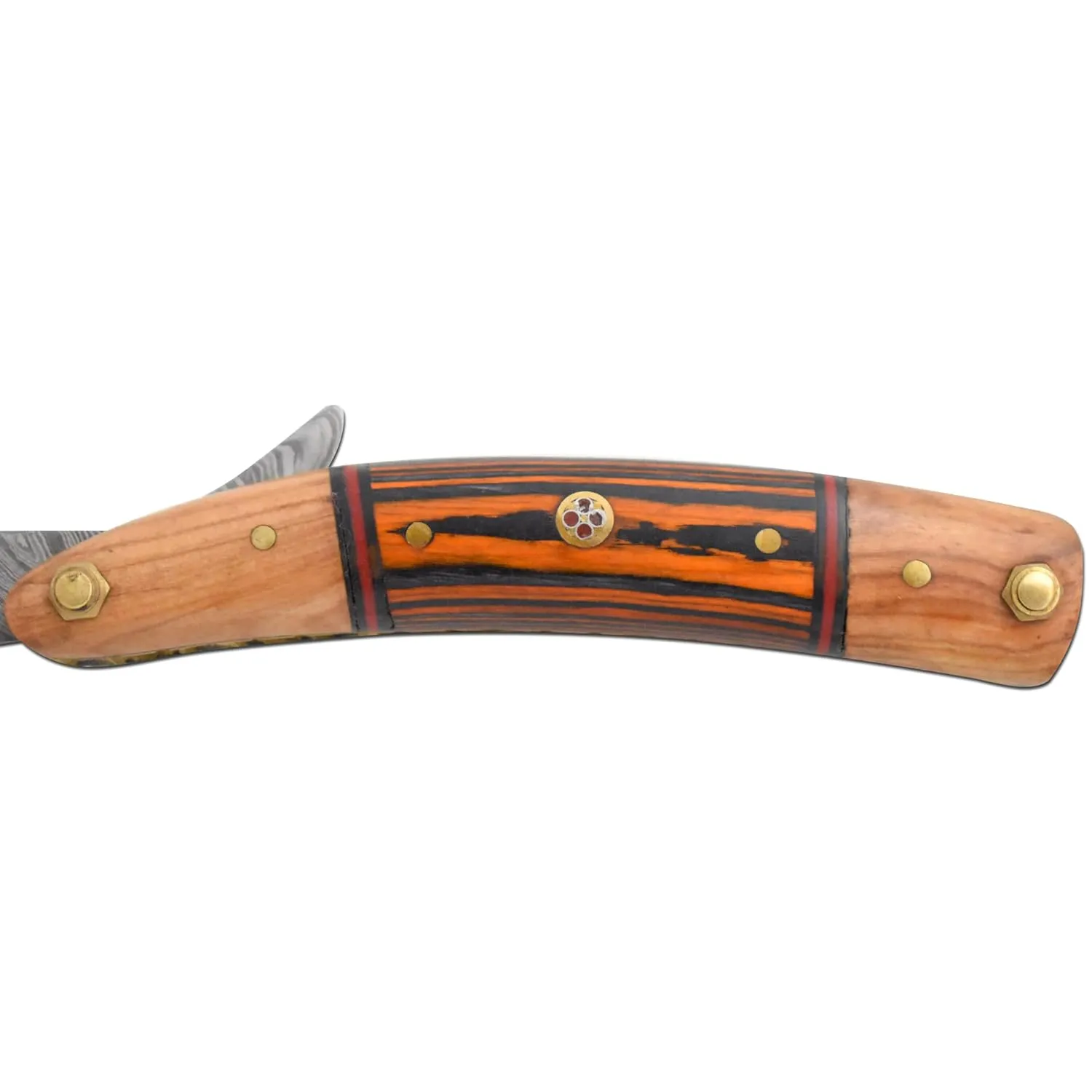 Straight Razor | Straight Edge-Razor Sharp High Hardness Real Damascus Steel Cutthroat Straight Edge-Blade | Barber Razor (347)