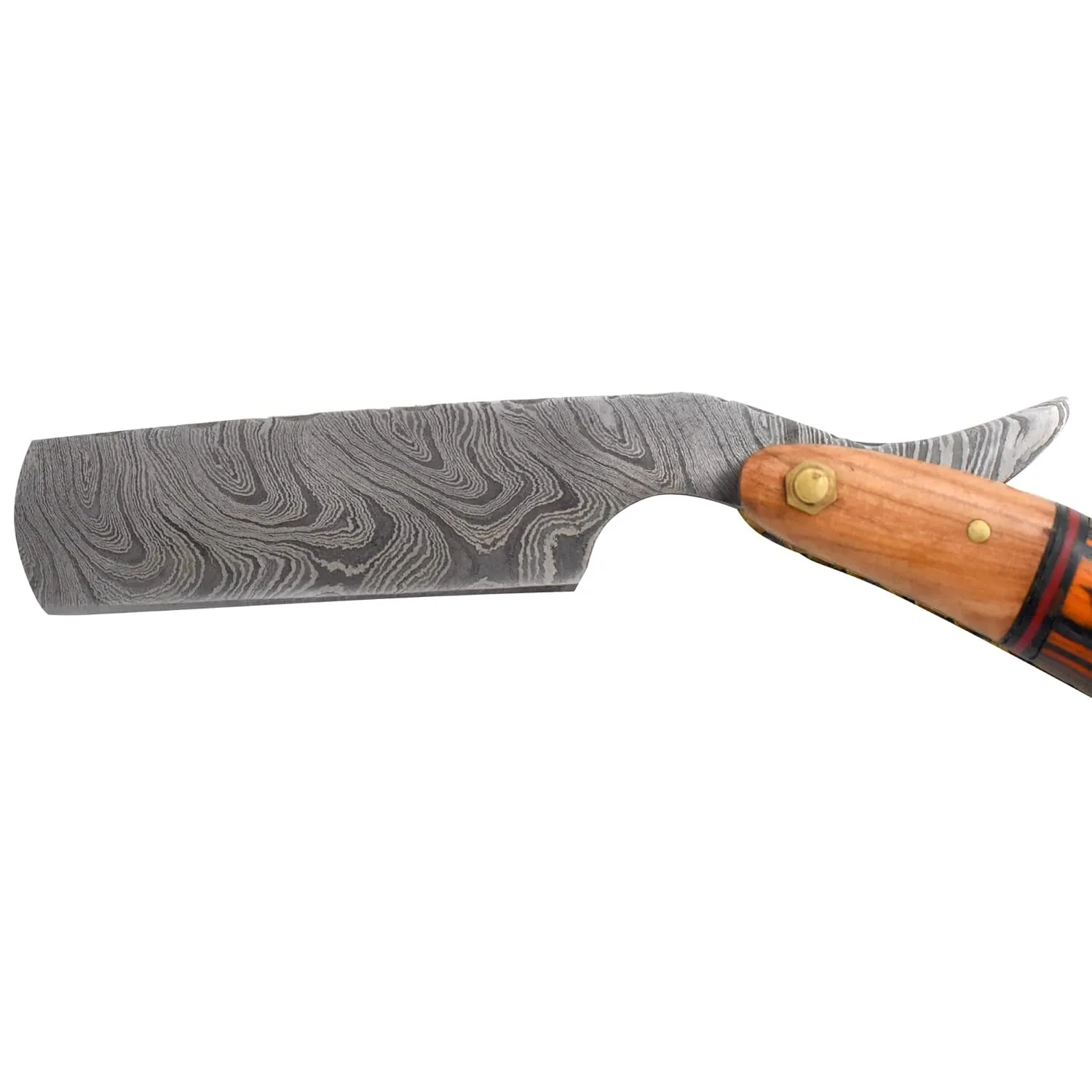 Straight Razor | Straight Edge-Razor Sharp High Hardness Real Damascus Steel Cutthroat Straight Edge-Blade | Barber Razor (347)
