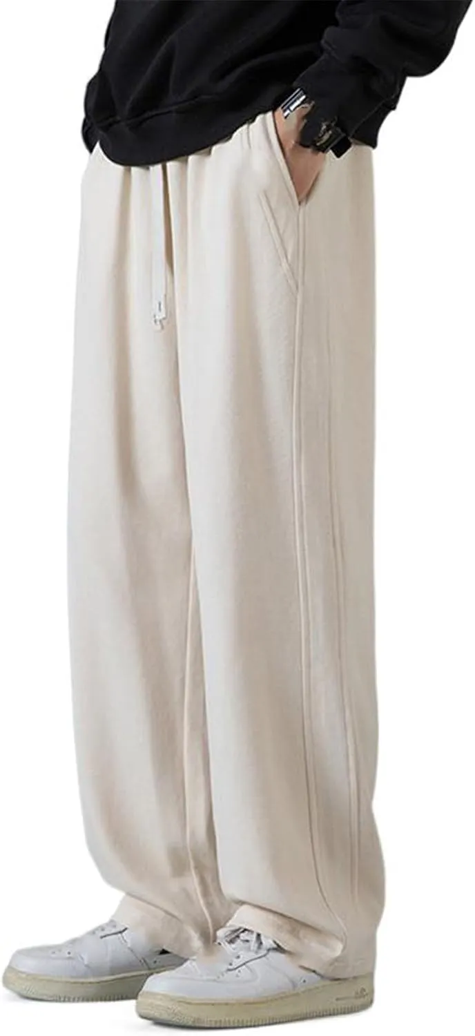 Streetwear Casual Pants Men's Oversized Straight Leg Sport Sweatpants Urban Style