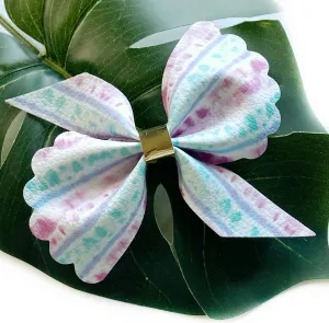 Stripe Tie Dye Scalloped Juniper