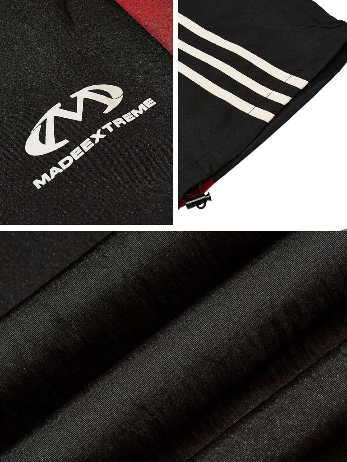 Striped Baggy Parachute Pants Y2k Track Pants Unisex Streetwear Fashion Drawstring Sweatpants