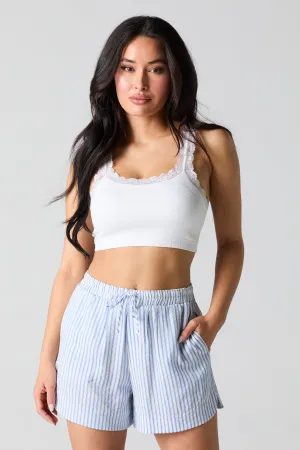 Striped Drawstring Short