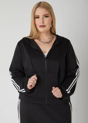 Striped Hooded Jacket