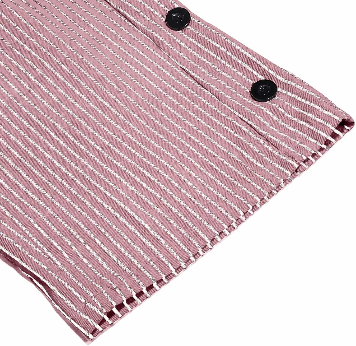 Striped Linen Capri Pants for Women Drawstring High Waist Straight Leg Lounge Pants Dressy Casual Summer 3/4 Trouser