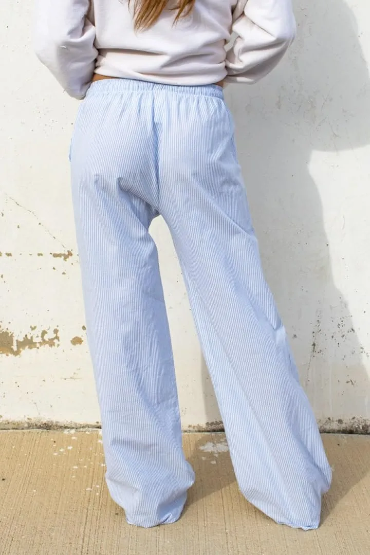 Striped Lounge Pants Womens Plaid Checkered Wide Leg Pajama Pj Pants Y2k Comfy Linen Drawstring Gingham Sleep Pants