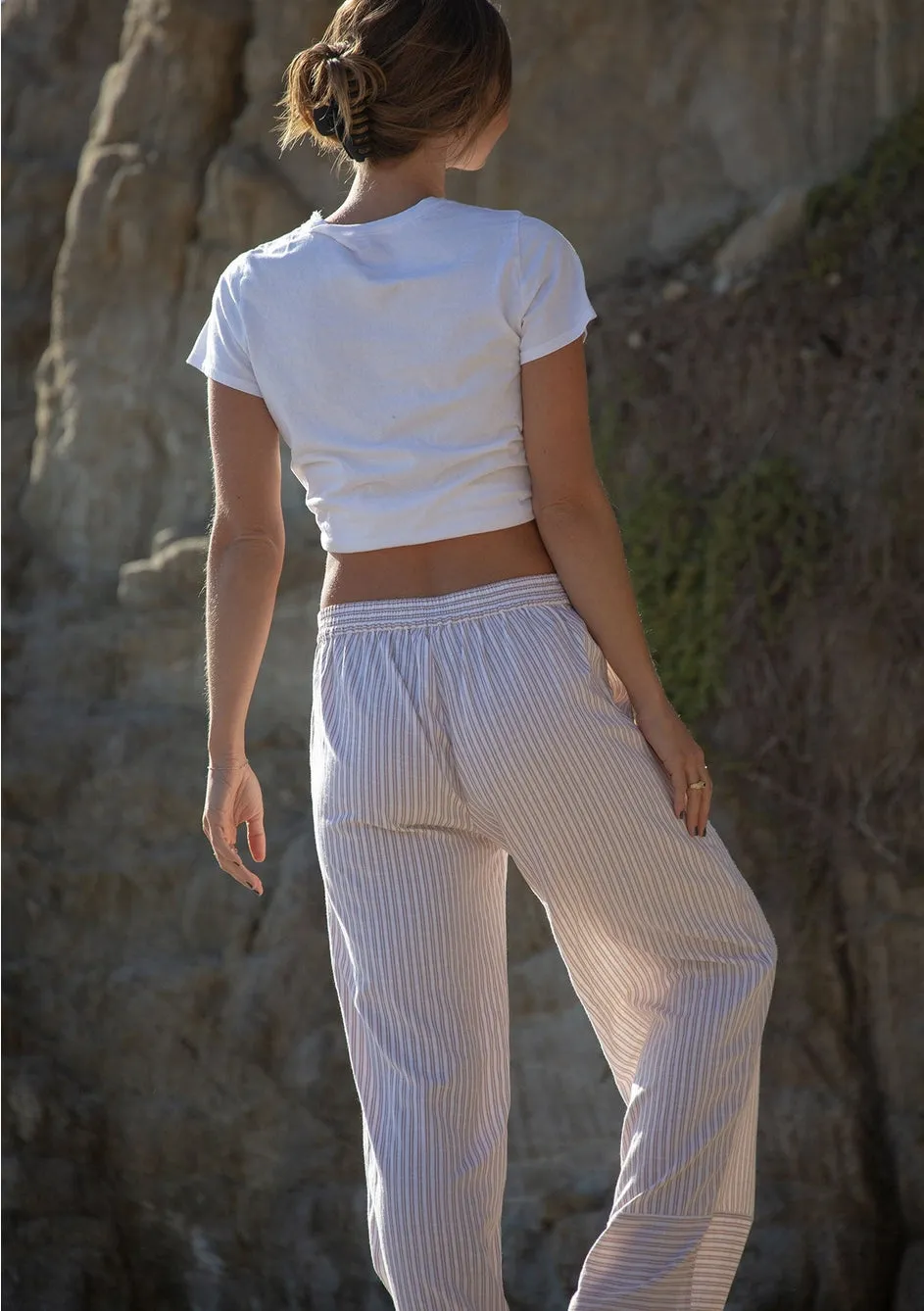 Striped Straight Leg Pants