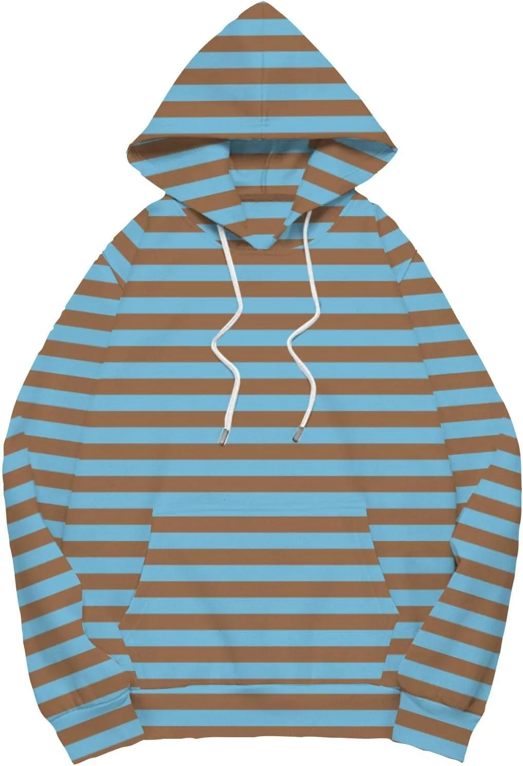 Striped Sweatshirts Women Long Sleeve Drawstring Athletic Hoodies Pullover Sweater Tops Preppy Clothes Fall Outfits