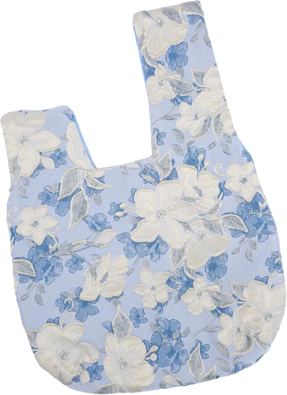 Stylish Cotton Japanese Pattern Wrist Bag Sleeve Knot Pouch Portable Canvas Tote Purse for Female, Women