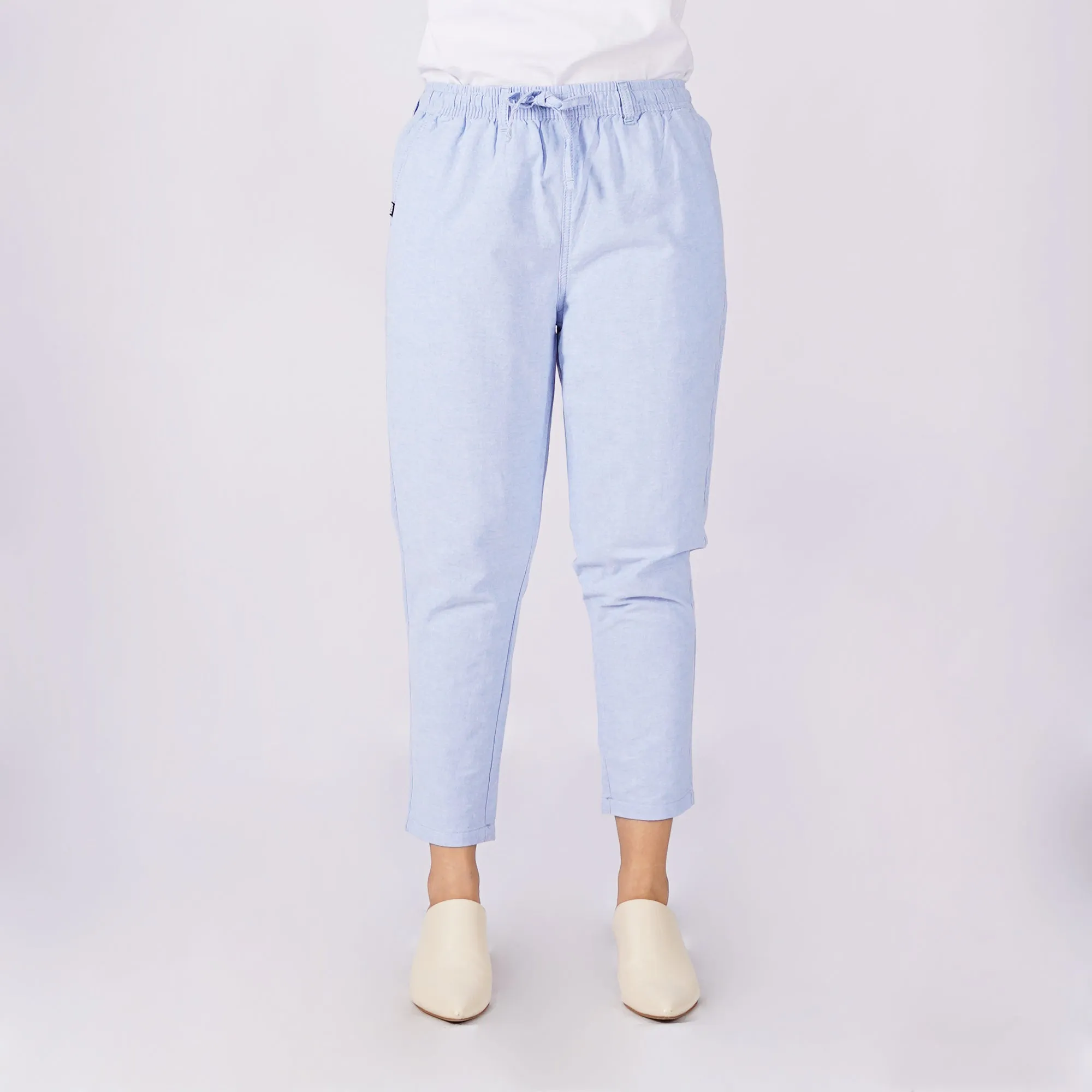 Stylistic Mr. Lee Ladies Basic Non-Denim Drawstring Pants 174762 (Blue)