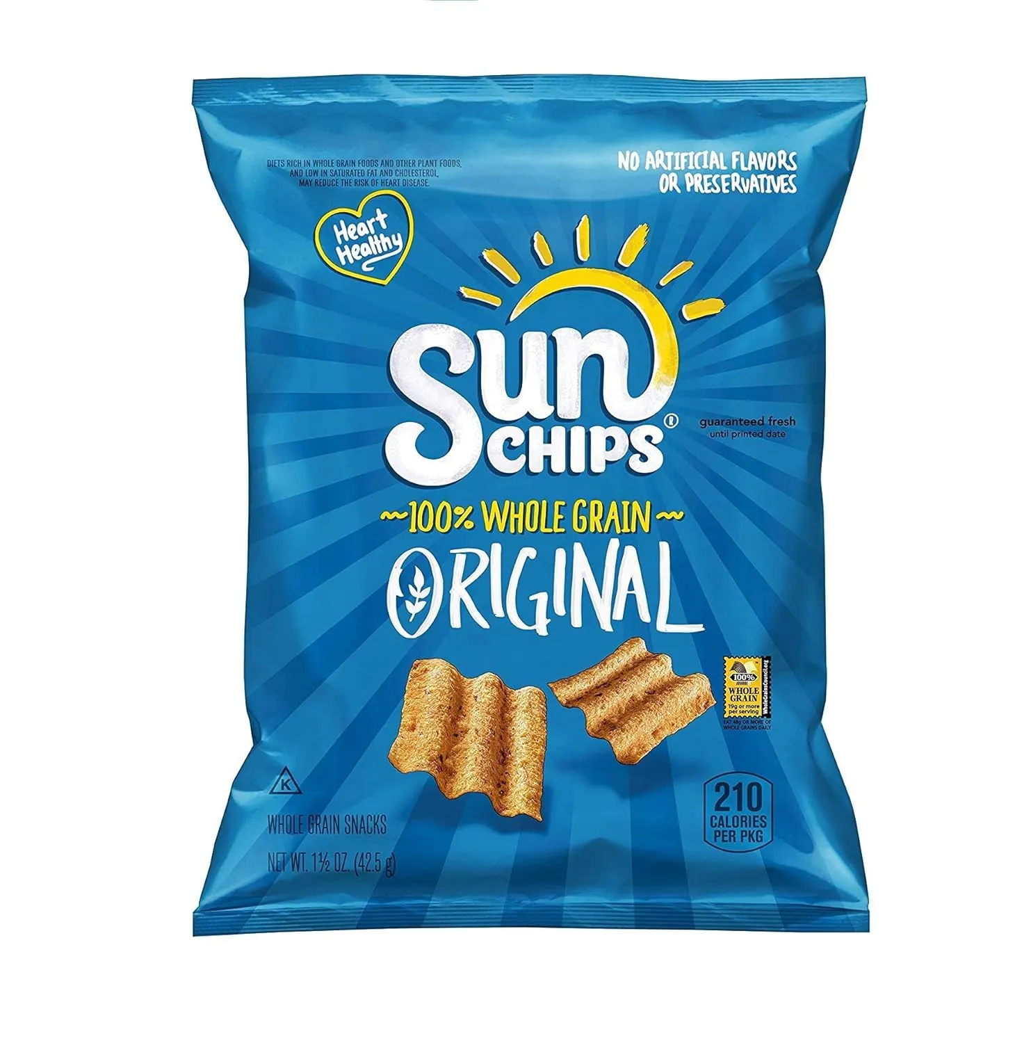 SunChips Multigrain Snacks, Original, 1.5 Ounce (Pack of 64)