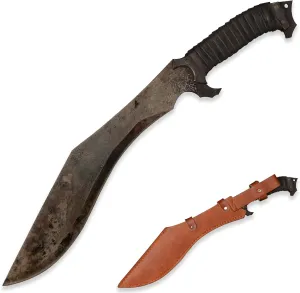 SV Handmade cast Manganese Steel Chopping Blade Sword, Full Tang, Outdoor, Hunting, Camping, Hiking, Survival, with Protective Cover, Multiple Styles to Choose from