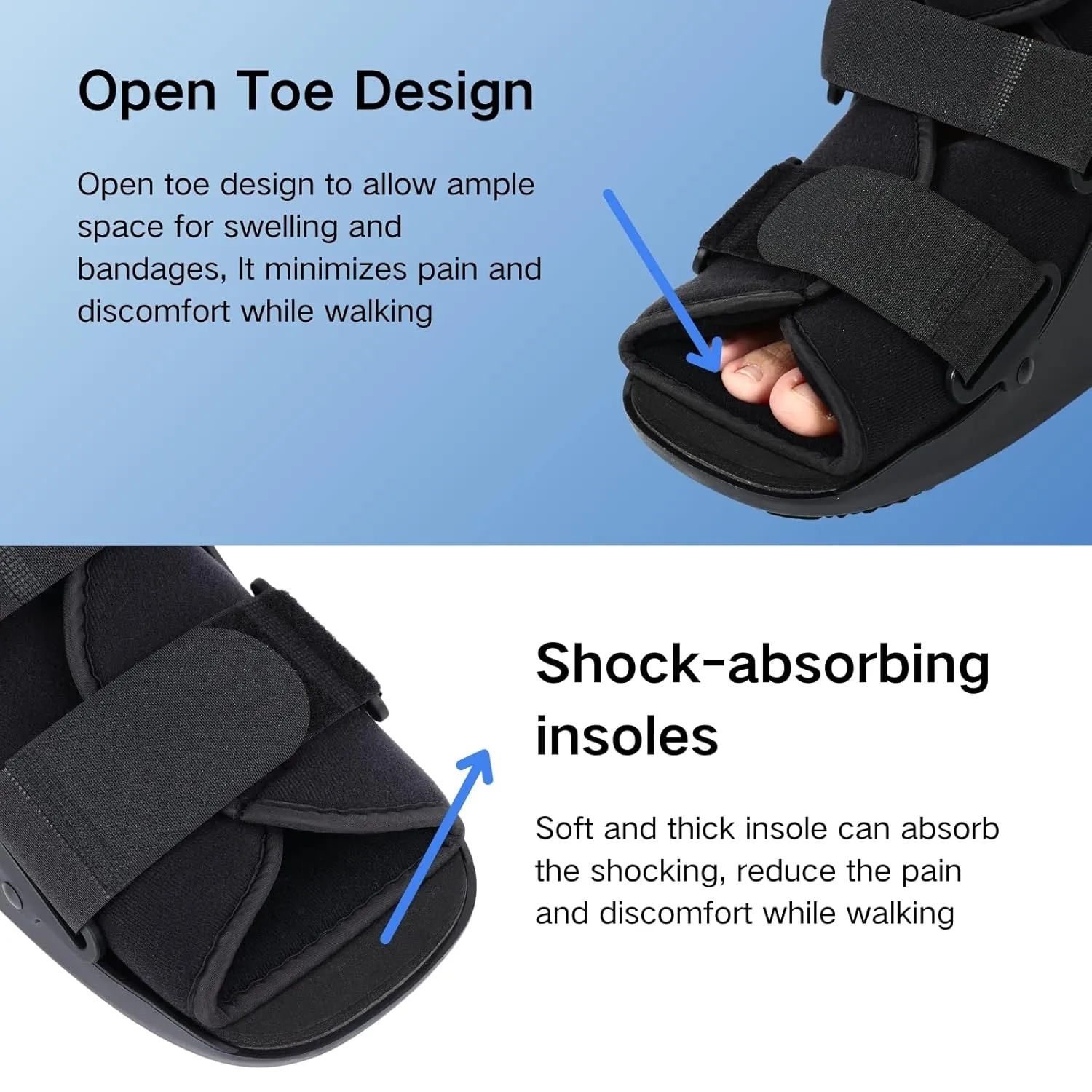 Tall Air Cam Fracture Boot Orthopedic Walking Boot Medical Inflatable Walker Boot for Broken Foot, Sprained Ankle and Post Surgery (Small)