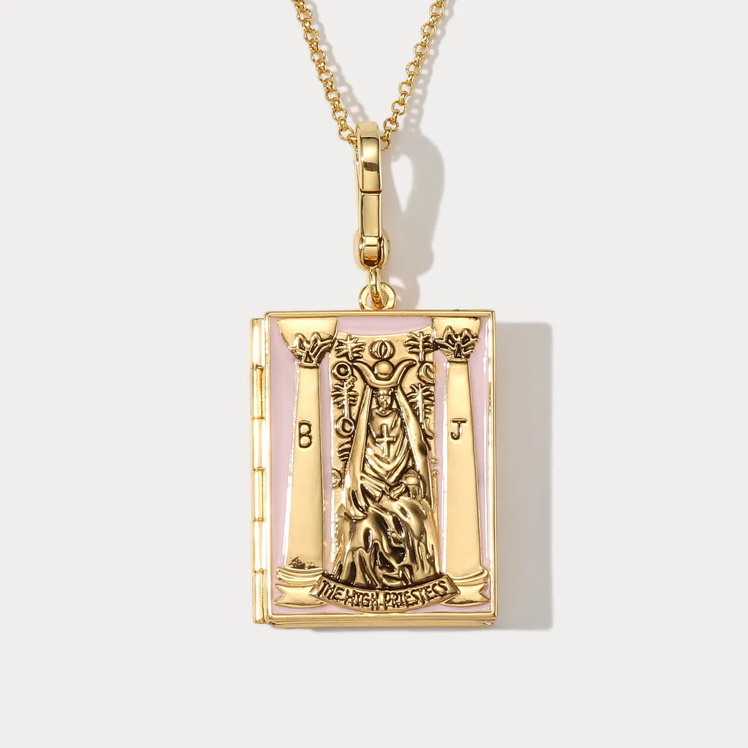 Tarot Locket Pendant - The High Priestess