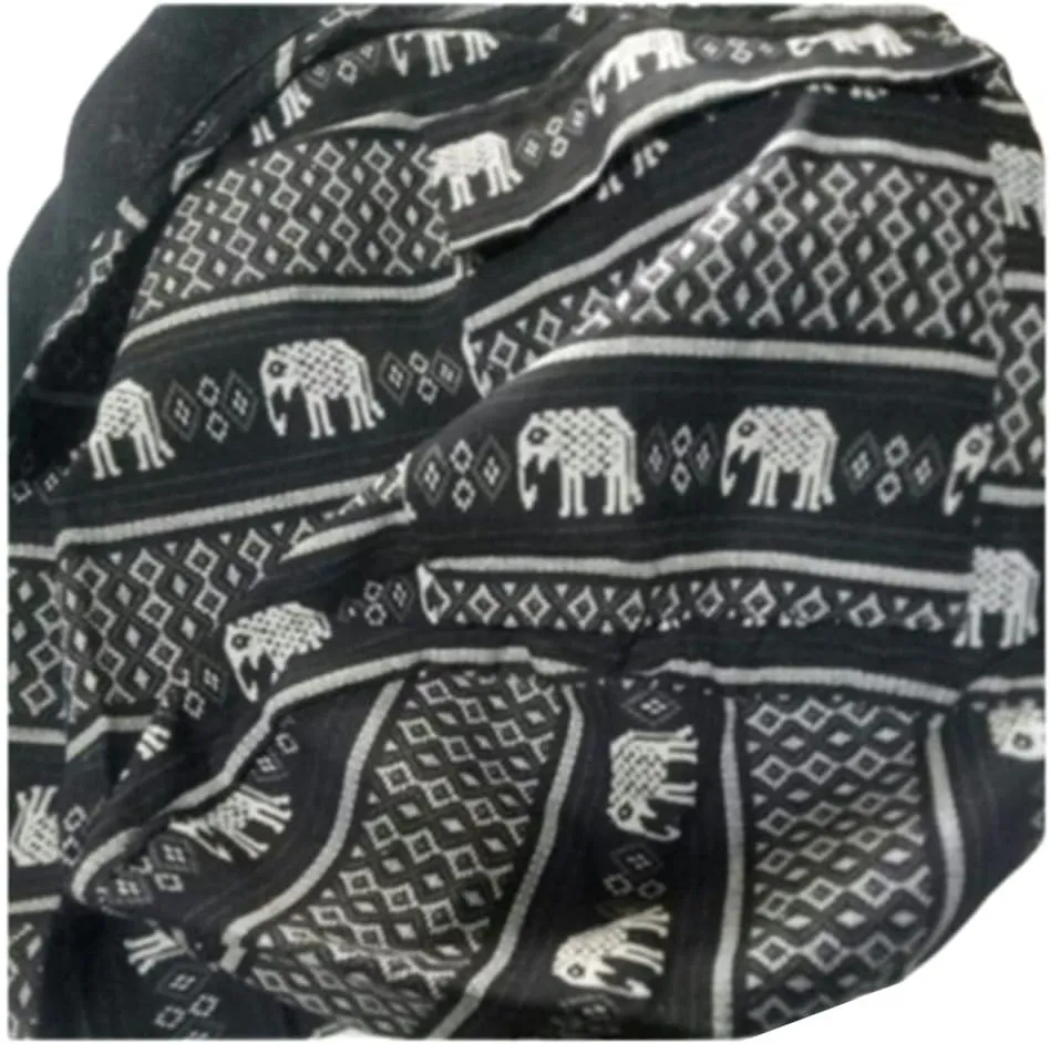 Taweengam Hippie Bag Boho Purse Ethnic Style for Ladys Women Men Crossbody Shoulder Handbag Thai Elephant Pattern